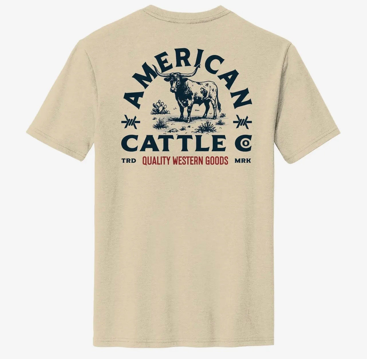 Tan American cattle shirt