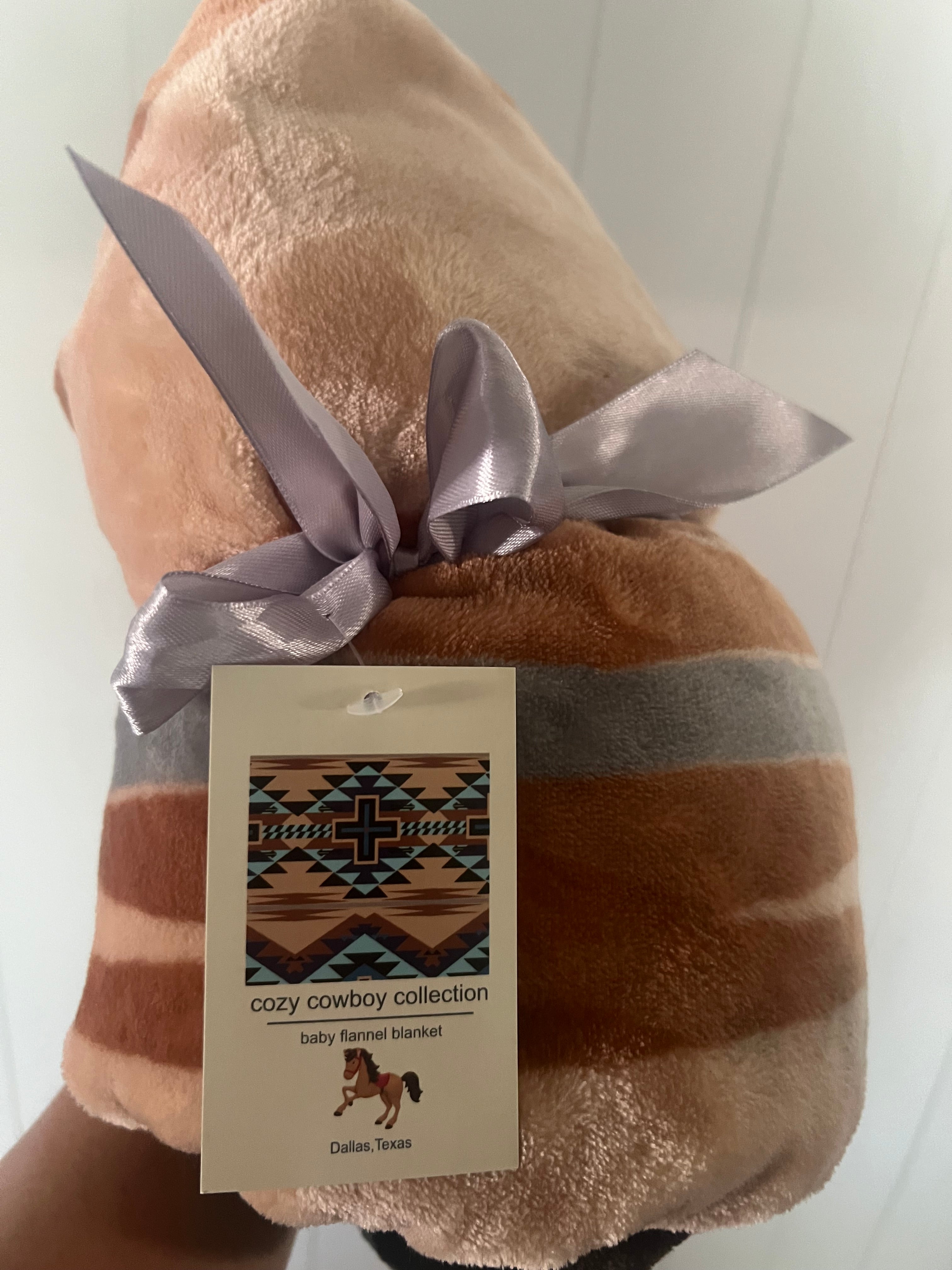 Horse Detail Baby Blanket